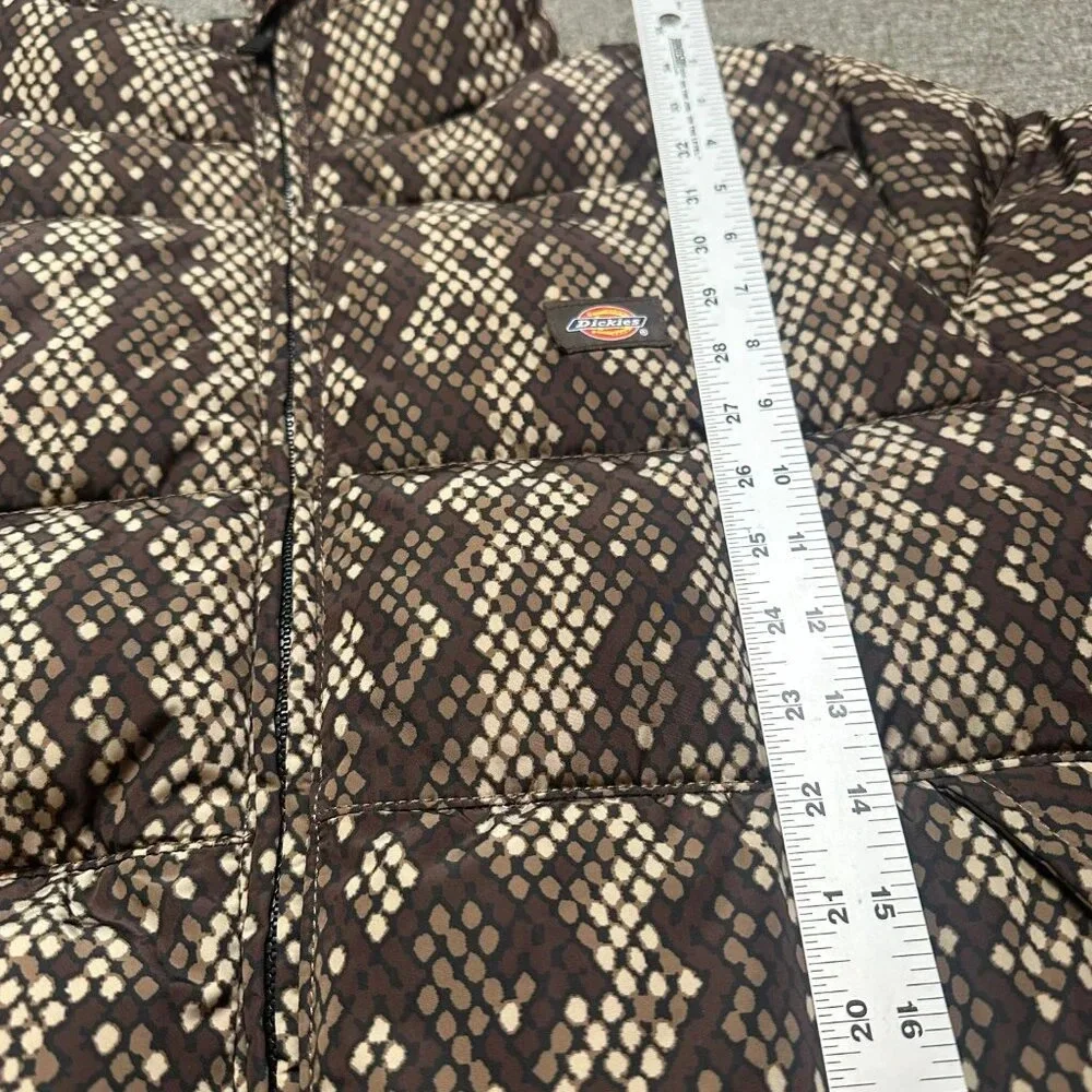 Dickies Urban Outfitters Snakeskin Camden Puffer in Brown Women's Large